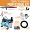 Paasche VL Series Dual-Action Siphon Feed Airbrush Kit with Cool Runner II Dual Fan Air Compressor System & Air Hose
